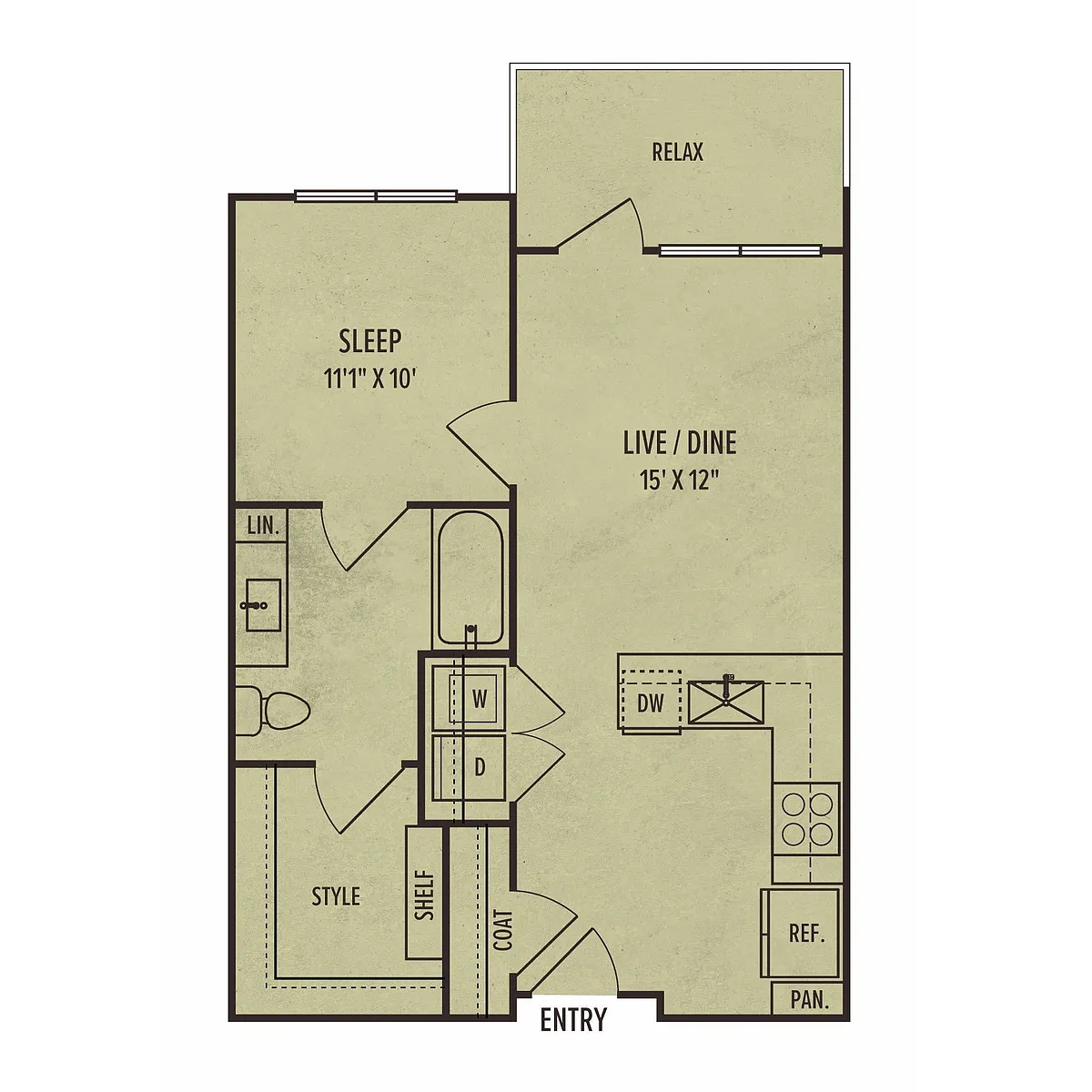 Floor plan 1B