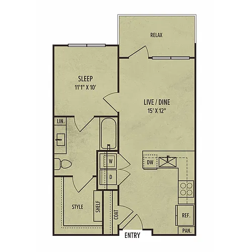 Floor plan 1B