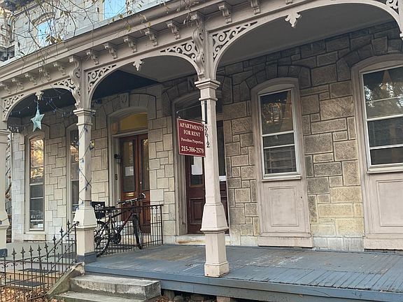 Out front; on a beautiful street!