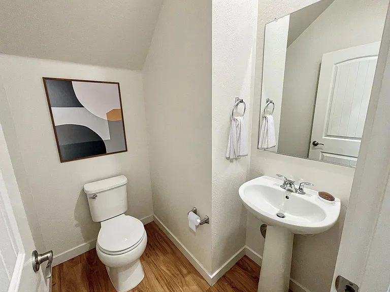 Half Bath off Kitchen