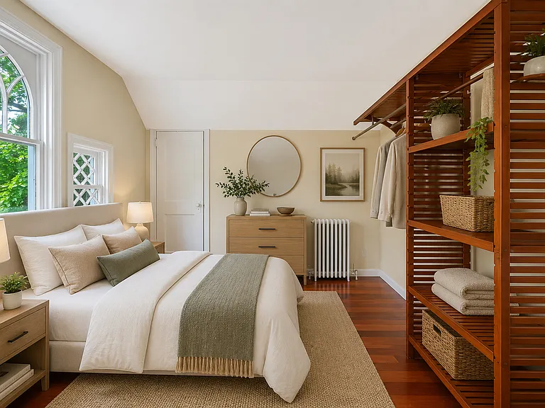 3rd floor Bedroom/walk in closet Virtually Staged