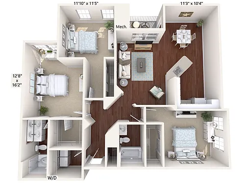 Floor plan C2-Std-Floor1