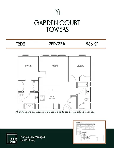 Floor plan T2D2