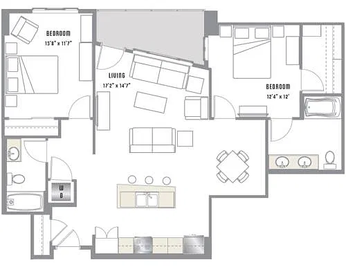 Floor plan B3