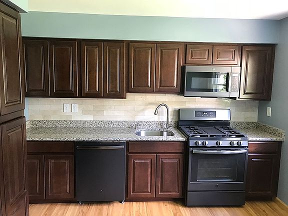 New cabinets and appliances