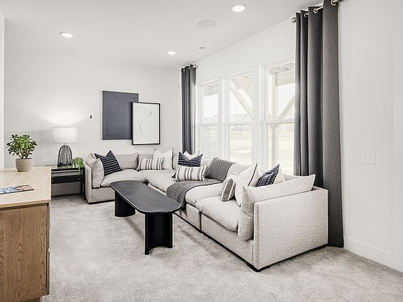 The First Floor Flex Space is Perfect for a Home Office or a Game Room