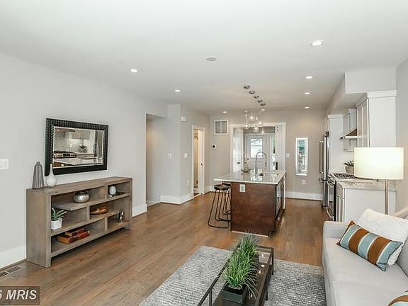 Living room and kitchen