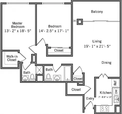 Floor plan 2B