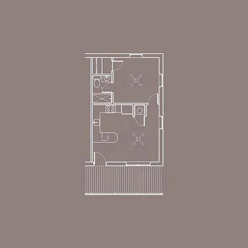 Floor plan 1 BEDROOM LARGE