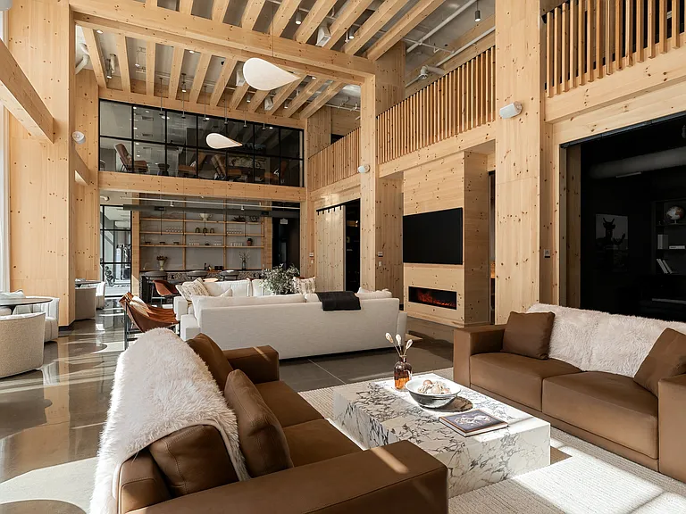 Resident Lounge Area & Fireplace