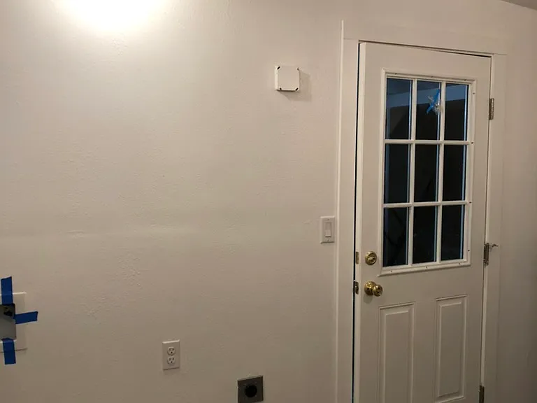 She/shed, Office, Storage area with Laundry & hot water heater & AC unit.