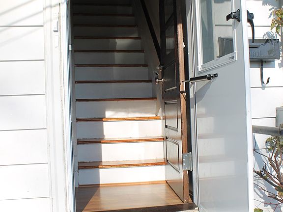 Stairs to apartment