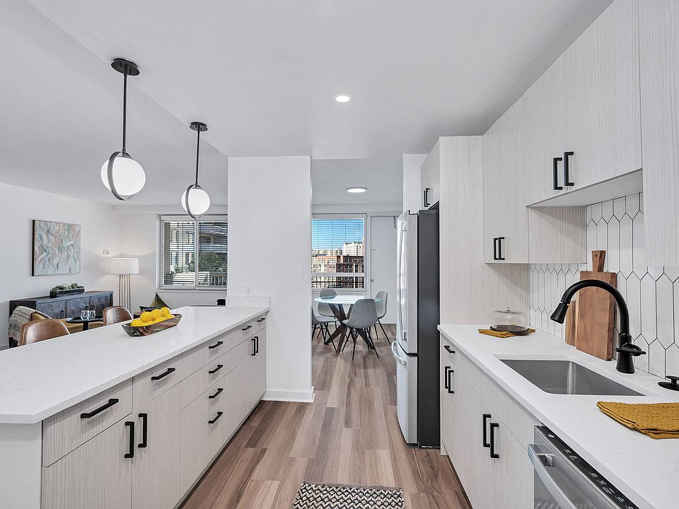 Galley kitchens with pendant lighting
