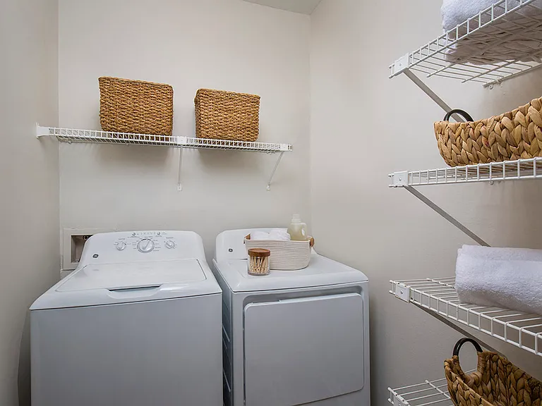 Laundry room with washer and dryer
