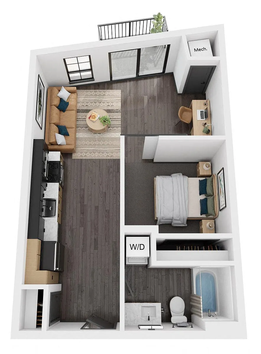 Floor plan Cedar3 / 613