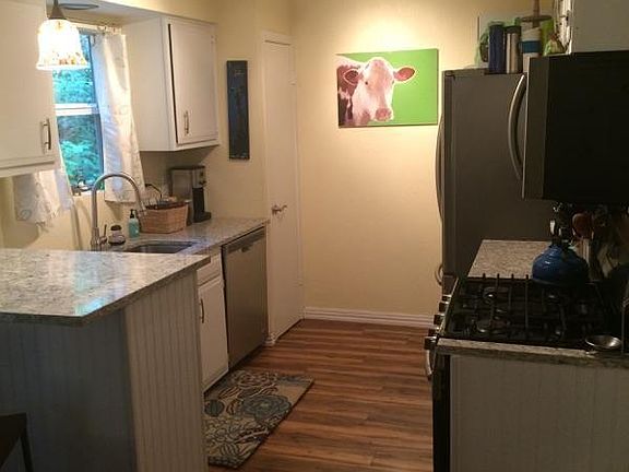 Updated kitchen with stainless steel appliances