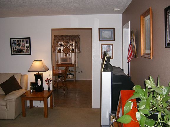 Living area look towards kitchen
