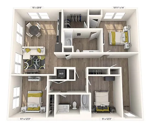 Floor plan C2-Upgrade