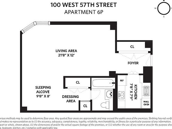2nd image of 100 W 57th St APT 12P