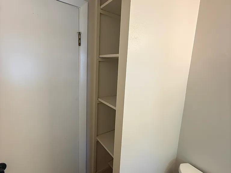 Bathroom storage area/shelves