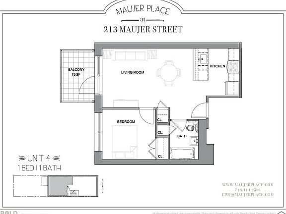 2nd image of 213 Maujer St APT 3B