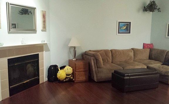 This spacious living room gives ample space for relaxing or ente