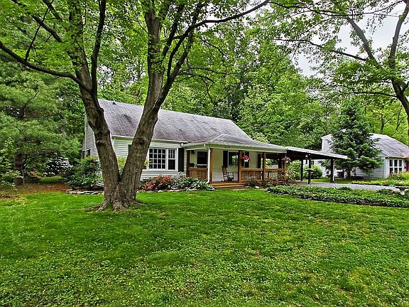 Front of house w/ porch