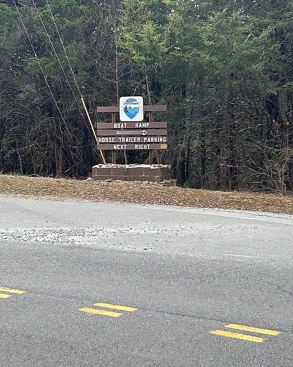 Entrance to boat ramp