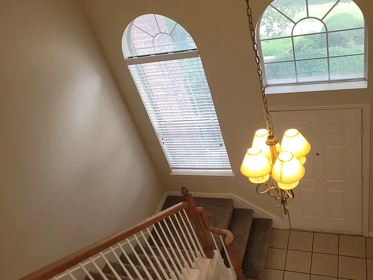 front door view from 2nd floor