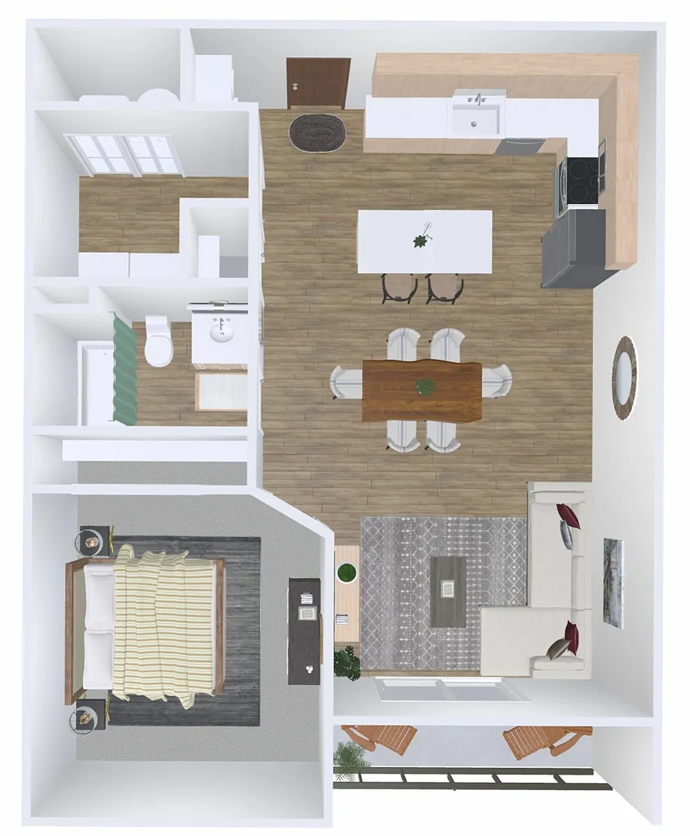 Floor plan 1X1