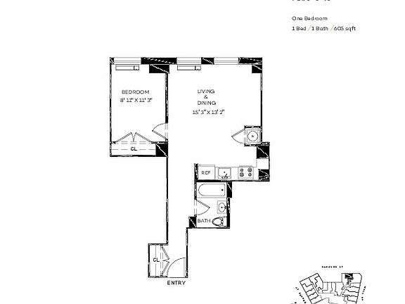 2nd image of 63 Wall St APT 1013