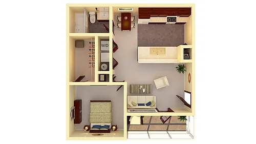 Floor plan 1 Bedroom