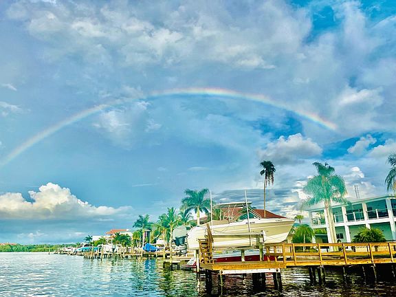rainbows from dock