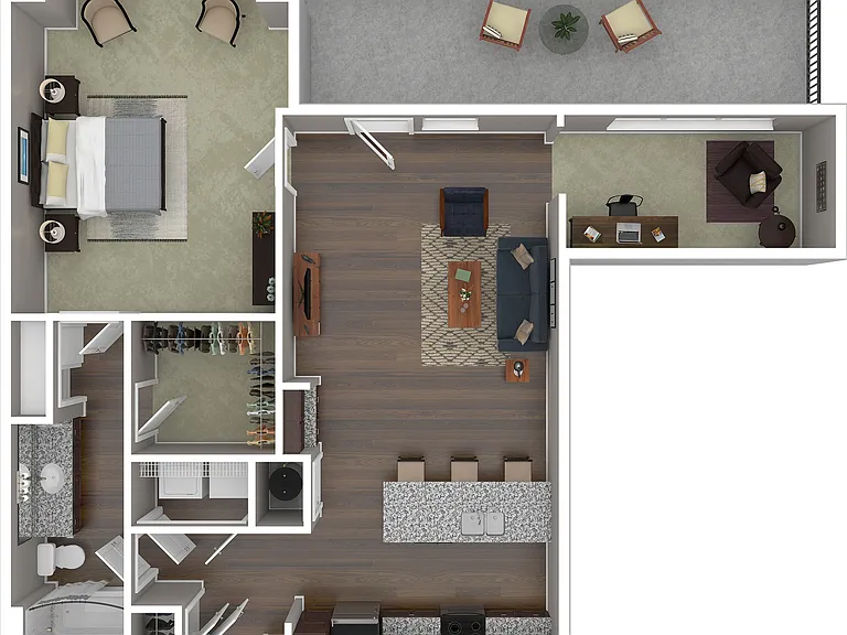 A6D 3D Floor Plan A6D 3D Floor Plan