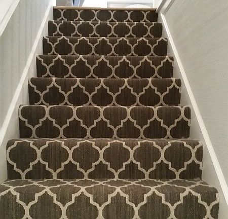 Designer carpet on stairs