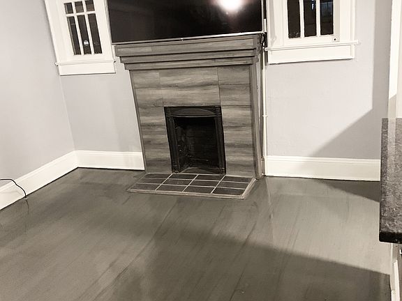 Living Room with original hardwood flooring