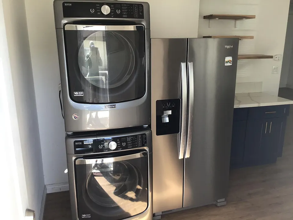 Washer, Dryer, and Refrigerator