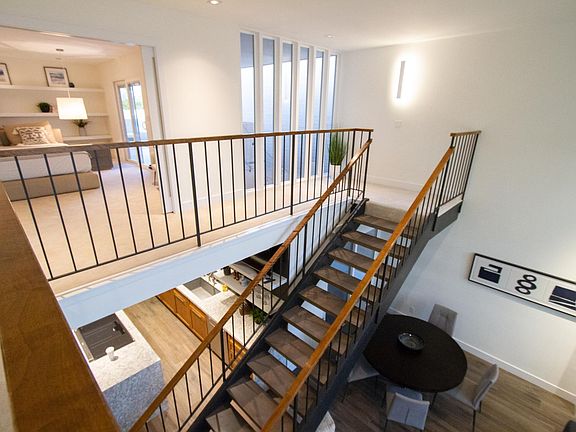 View to the master bedroom from the balcony