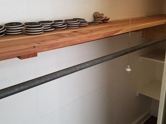 Full closet with storage