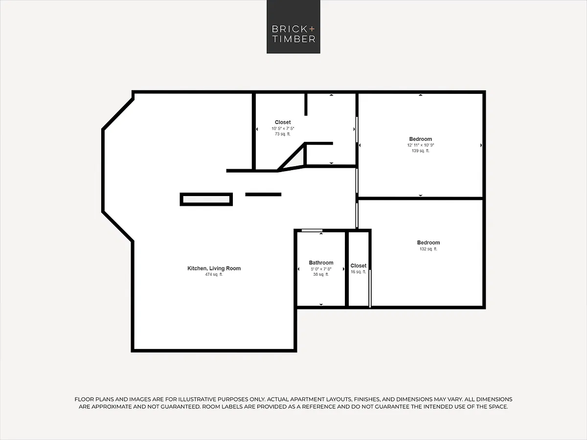 Floor plan 2 Bedroom 2 Bath