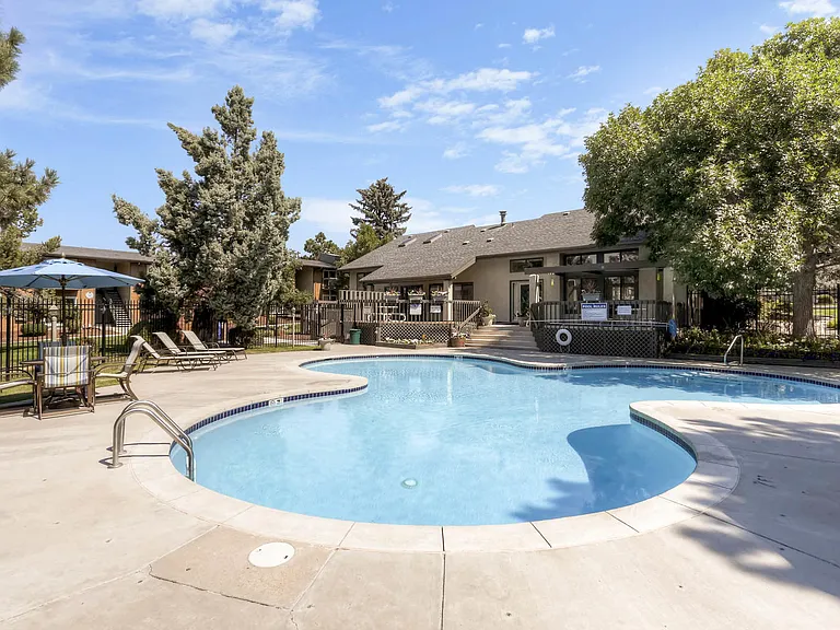 The Community Outdoor Pool at Greentree Village Apartments