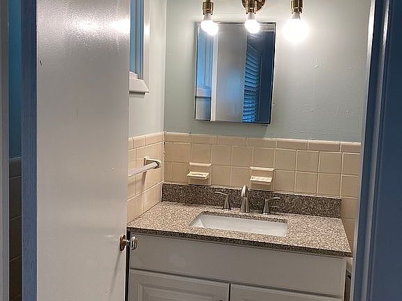 Master bathroom vanity 