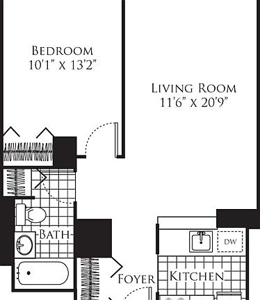 2nd image of 305 W 50th St APT 19L