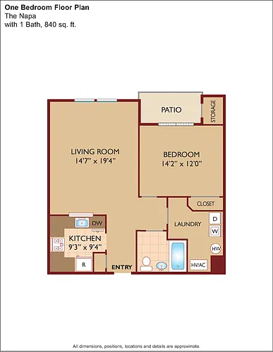 Floor plan $2.94/sq.ft. - The Napa