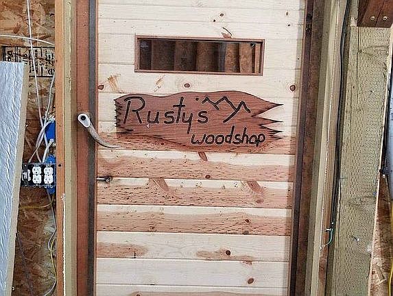 wood shop door