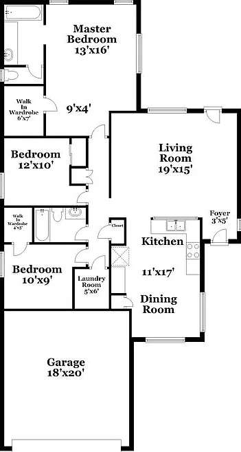 3 bed, 2.0 bath, 1322 sqft, $2,015 — Photo 2