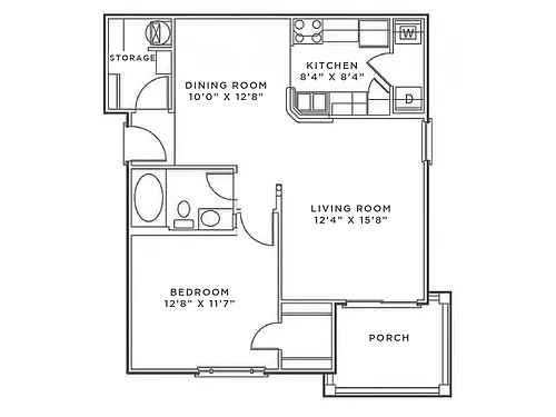 Floor plan Andover Renovated