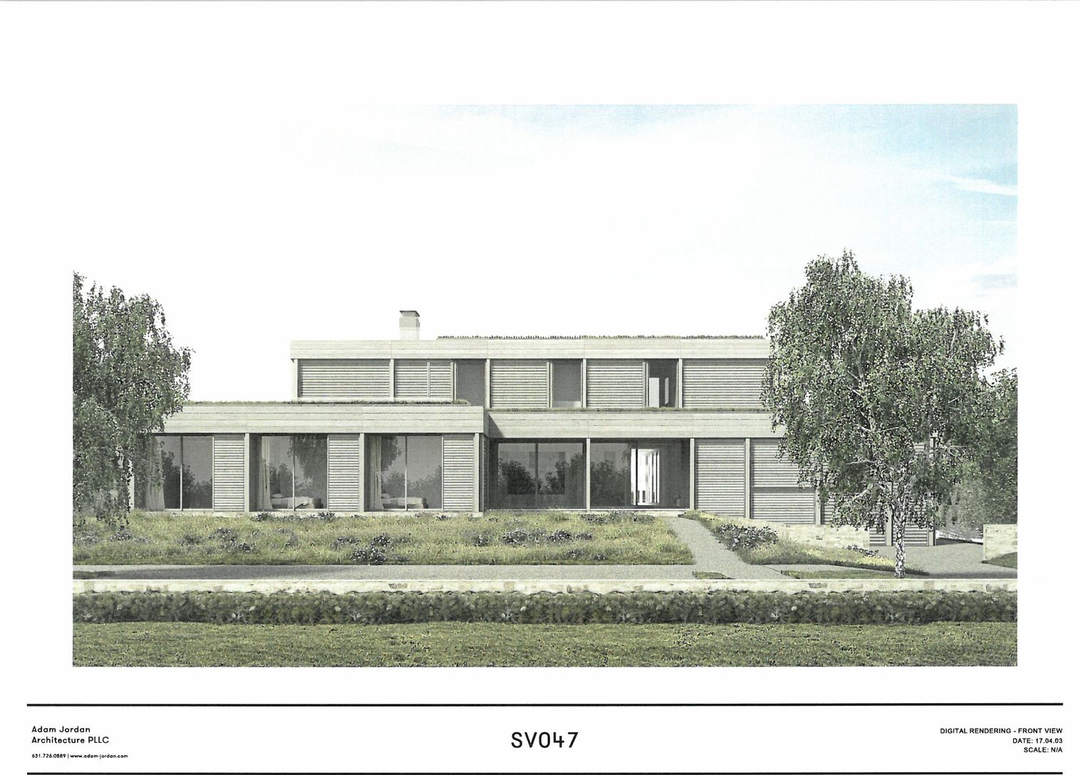  Front View Rendering