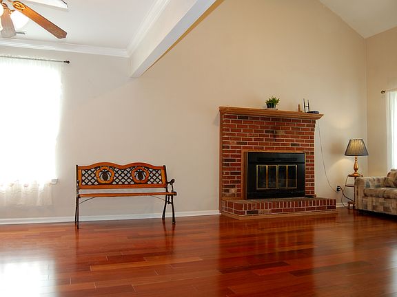 Living room with fireplace