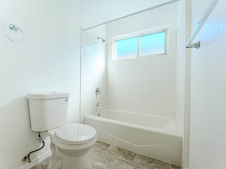 Bathroom, new tub and toilet